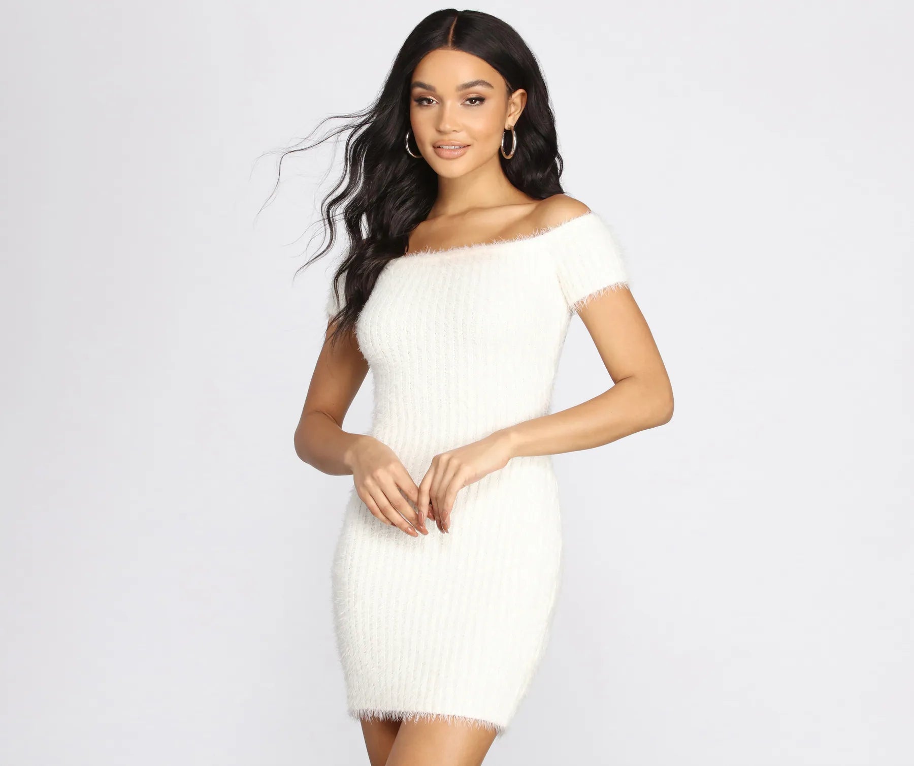 affordable Mimi dressesSuch A Dream Eyelash Knit Mini Dress