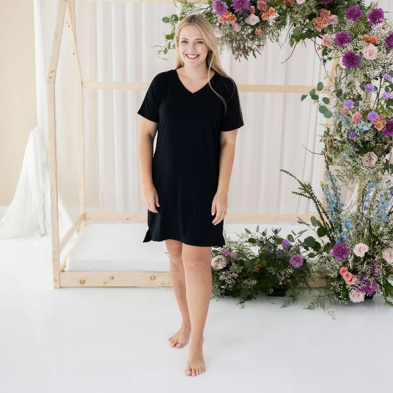 women's boho dressesWomen's T-Shirt Dress in Midnight