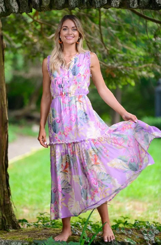 women's unique dressesAlexis Dress / Lavender Tropical