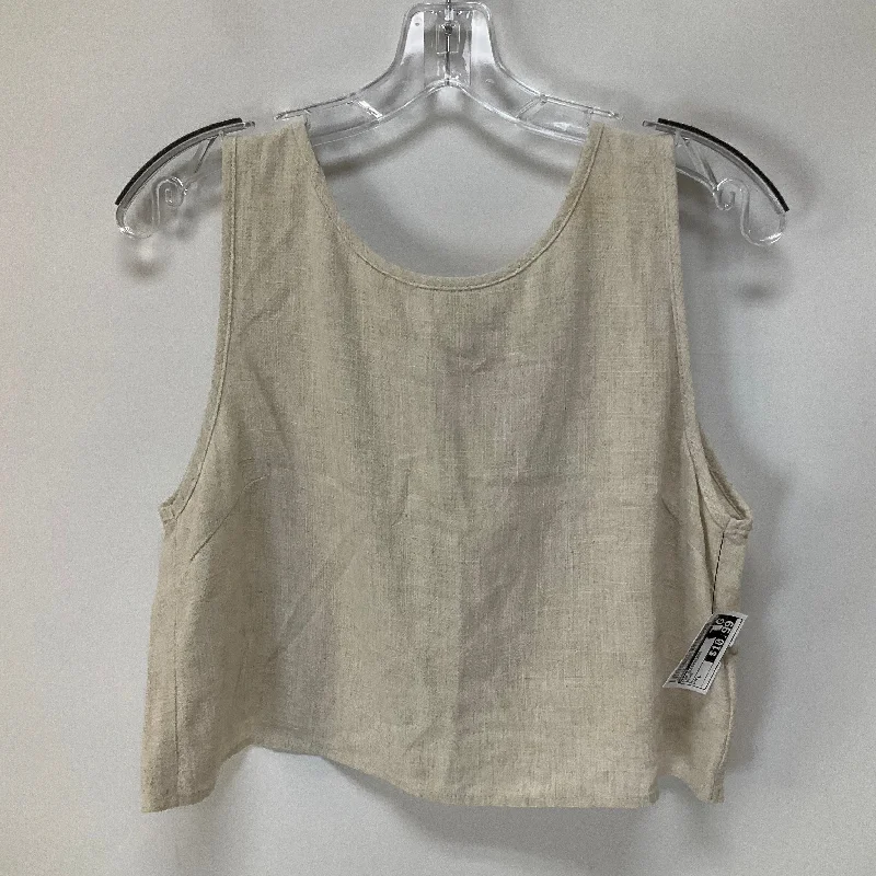 women's tops with cinched waistsBeige Top Sleeveless Hyfve, Size L