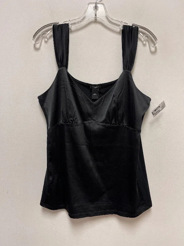 women's tops for those who refuse to compromise on styleBlack Top Sleeveless Ann Taylor, Size L