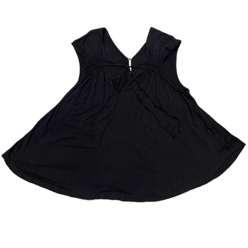 women's tops for mixing and matching with different bottomsBlack Top Sleeveless By Free People, Size: L