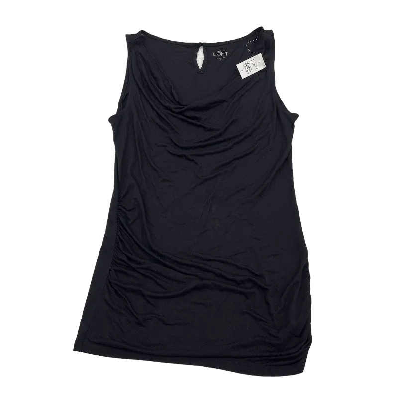 women's tops for those who want to add a personal touch to their wardrobe with unique and one-of-a-kind piecesBLACK TOP SLEEVELESS by LOFT Size:S