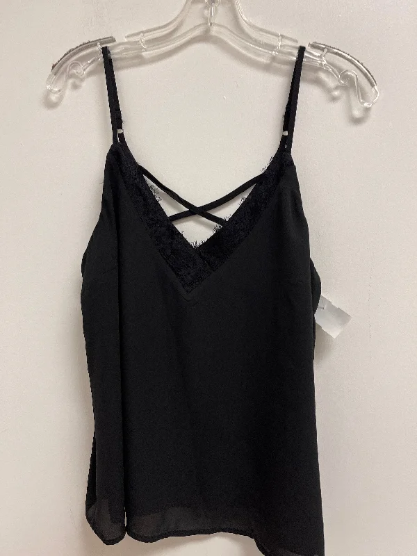 women's tops for gala dinnersBlack Top Sleeveless Mi Ami, Size L