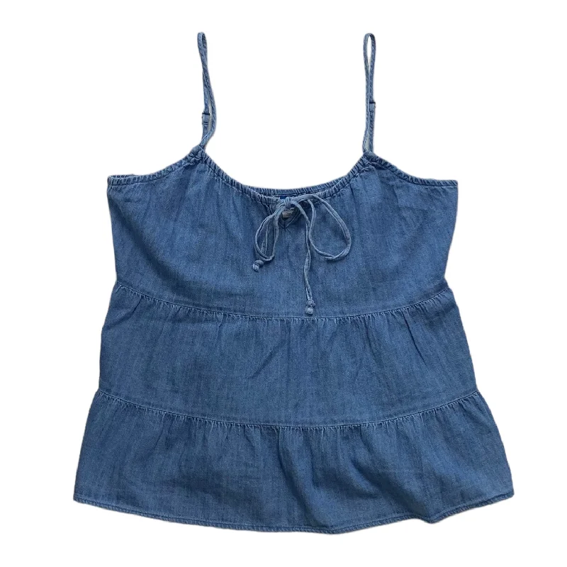 women's tops for those who seek both style and comfortBlue Top Sleeveless Old Navy, Size M