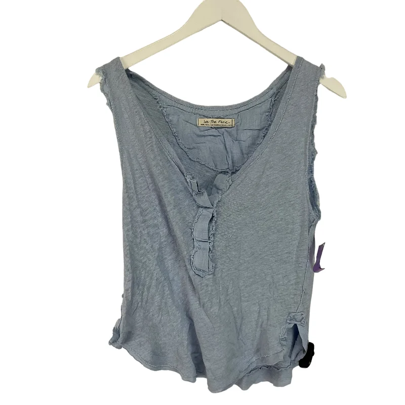 women's tops for those who want to show off their figure in a flattering wayBlue Top Sleeveless We The Free, Size Xs