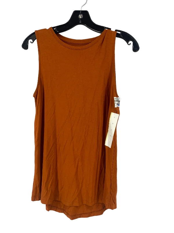 women's tops for glamorous eveningsBrown Top Sleeveless A New Day, Size S