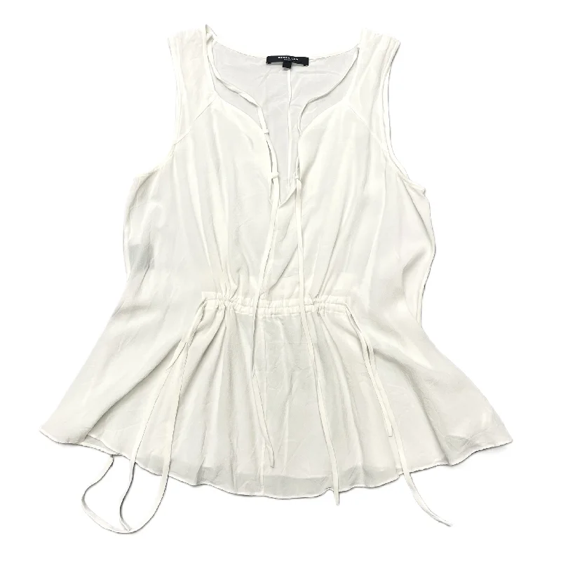 women's tops for date nightsCream Top Sleeveless By Derek Lam, Size: M