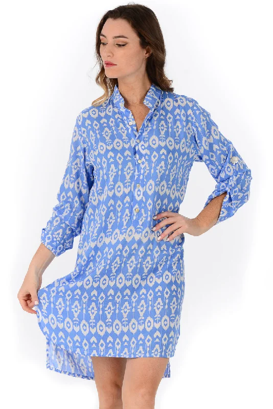 women's everyday dressesDay Tripper Dress / Periwinkle Ikat