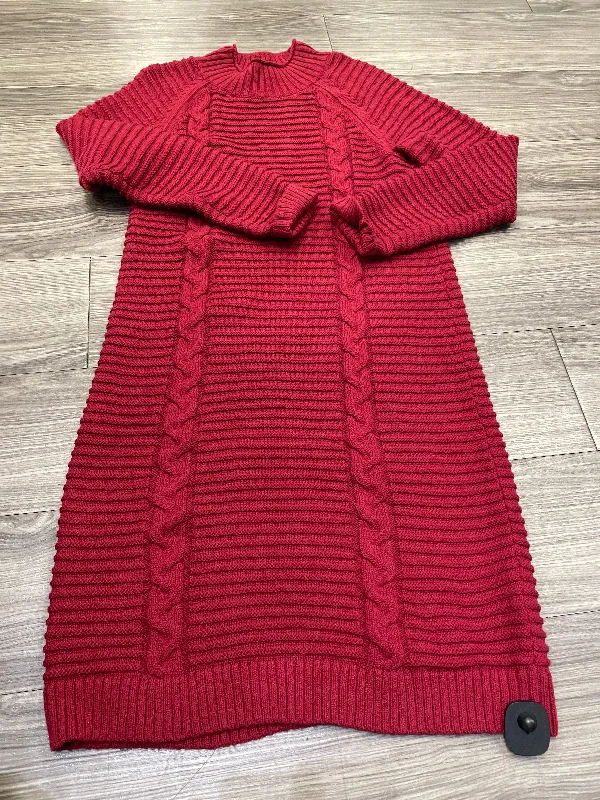 women's silk dressesDress Sweater By Banana Republic In Red, Size: M