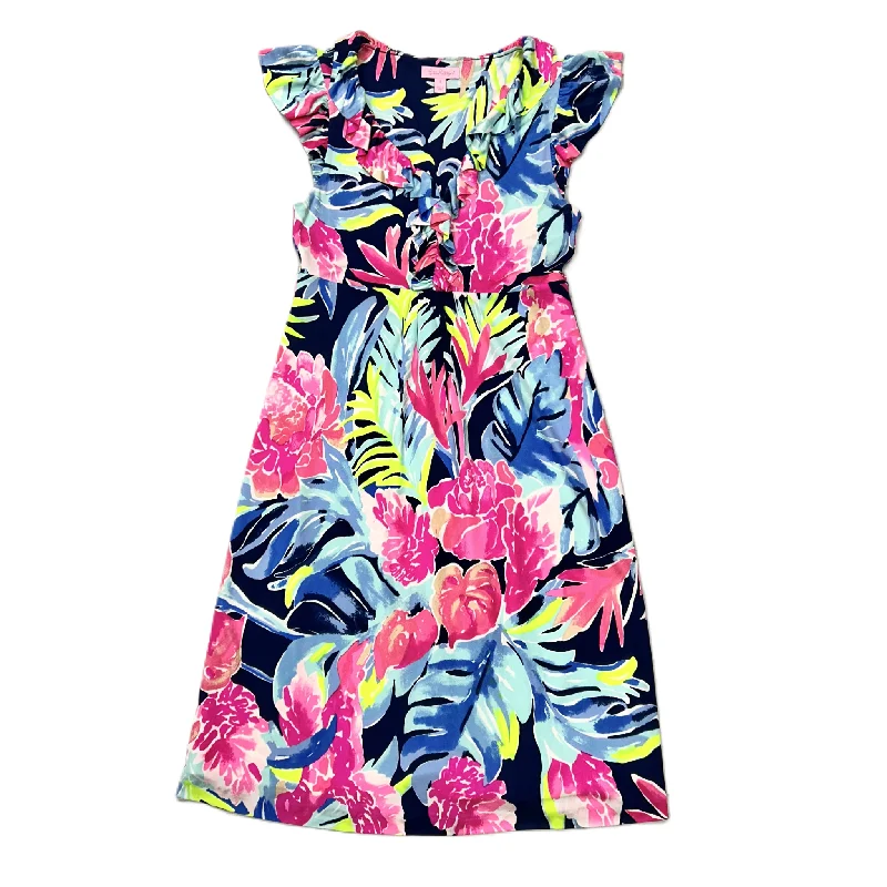 women's retro dressesFloral Dress Designer By Lilly Pulitzer, Size: S