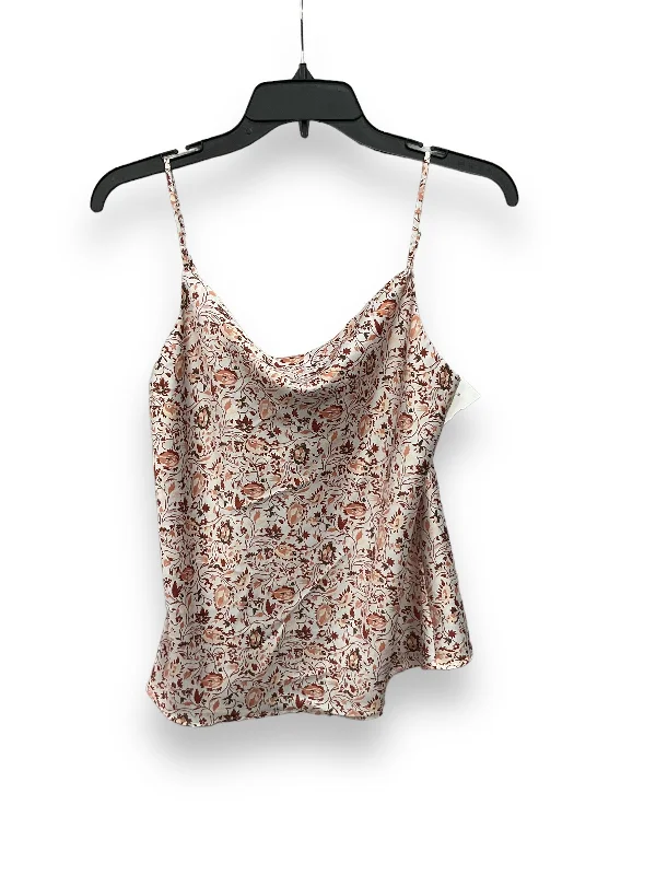 women's tops for picnics in the parkFloral Print Top Sleeveless Loft, Size Xs