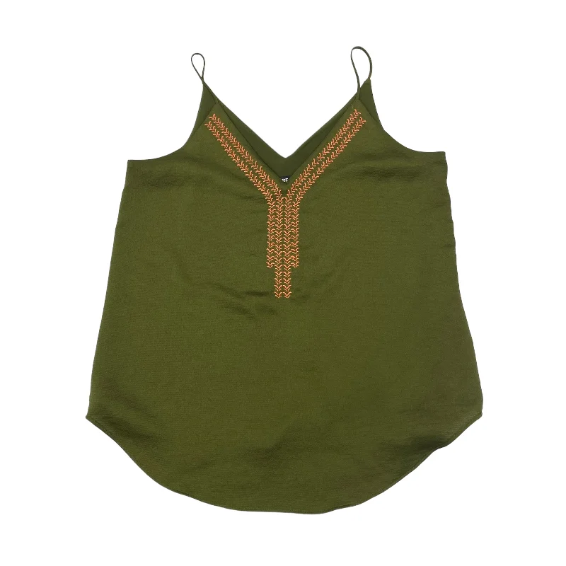 chic women's tops for everyday wearGREEN TOP SLEEVELESS by EXPRESS Size:M