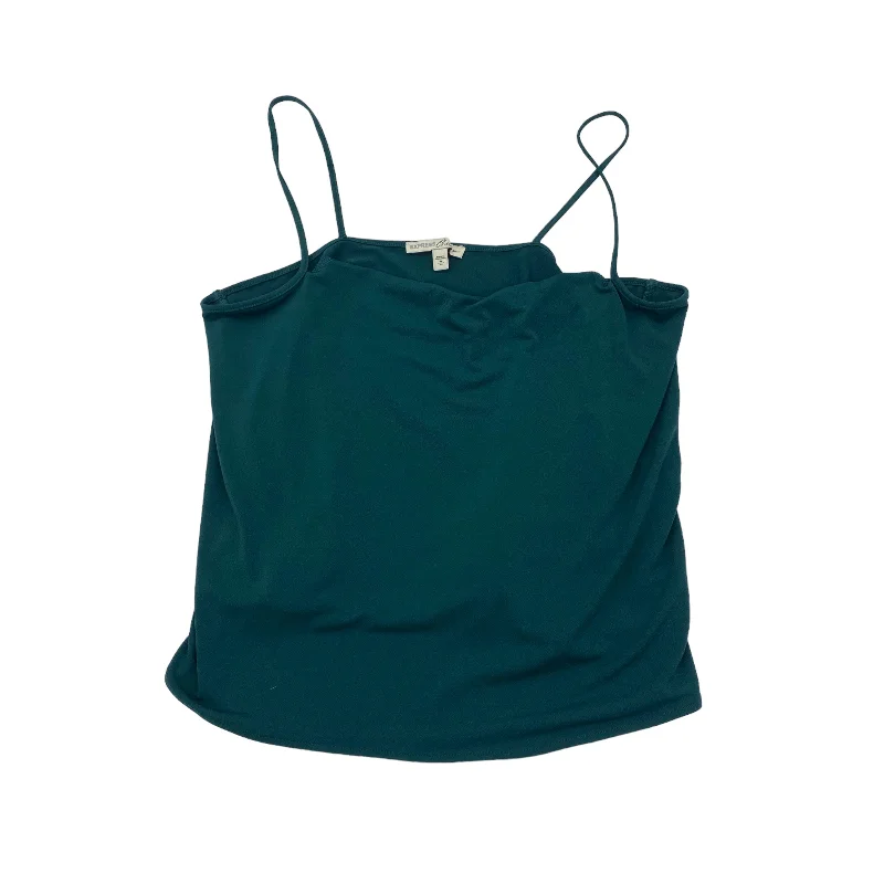 women's tops with unique designsGREEN TOP SLEEVELESS by EXPRESS Size:M