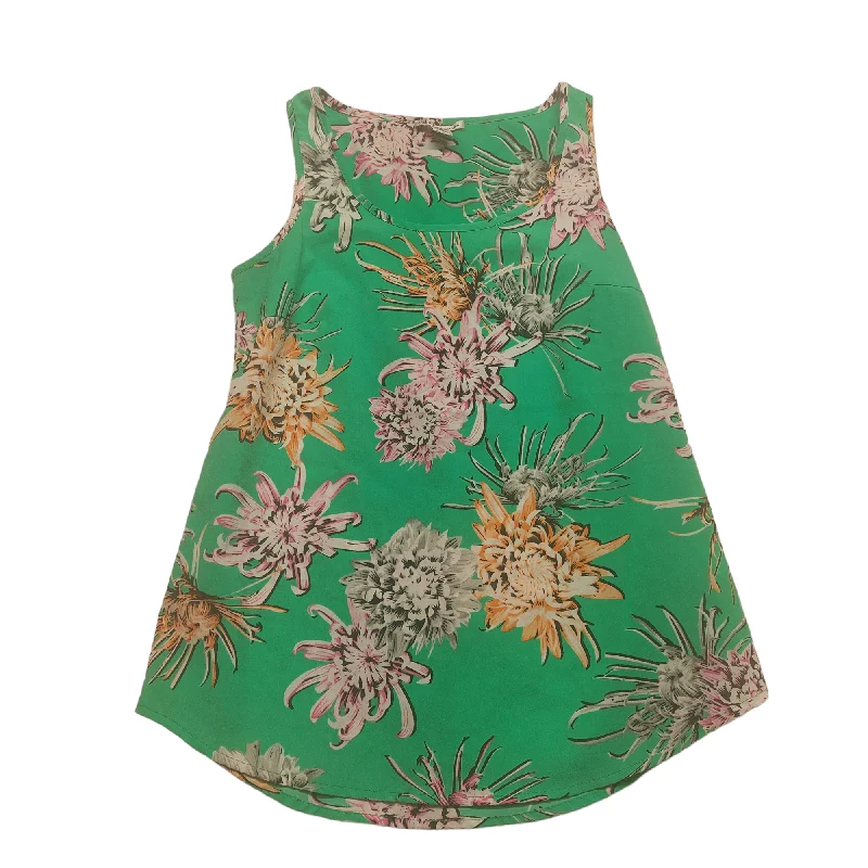 women's tops for those who prefer classic over trendy stylesGreen Top Sleeveless Dalia, Size Xs