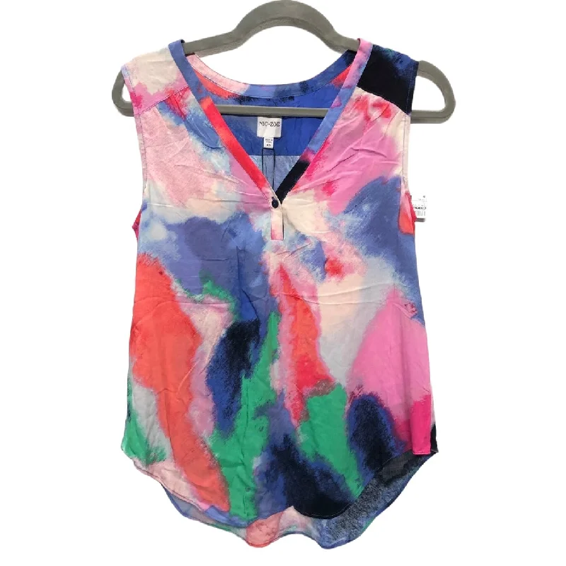 affordable women's topsMulti-colored Top Sleeveless Nic + Zoe, Size Xs