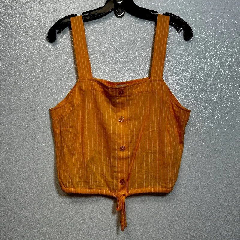 women's tops for summer festivalsOrange Top Sleeveless A New Day, Size L