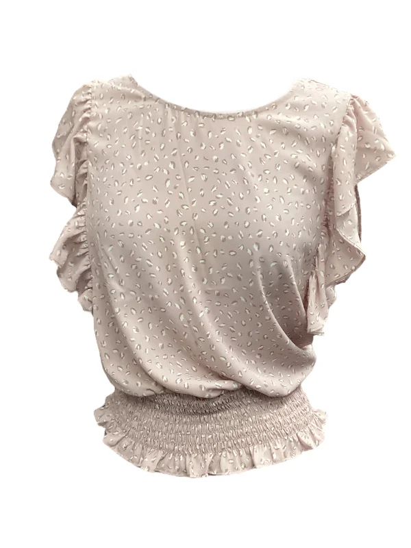 women's tops for those who want to elevate their everyday wear with chic and elegant piecesPink Top Sleeveless Pleione, Size Xs