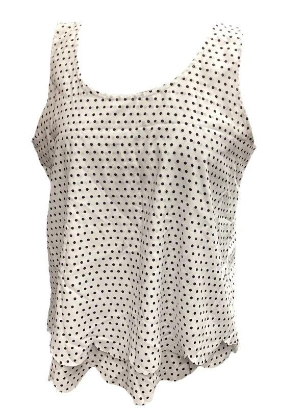 women's tops for those who seek both style and comfortPolkadot Pattern Top Sleeveless Maison Jules, Size M