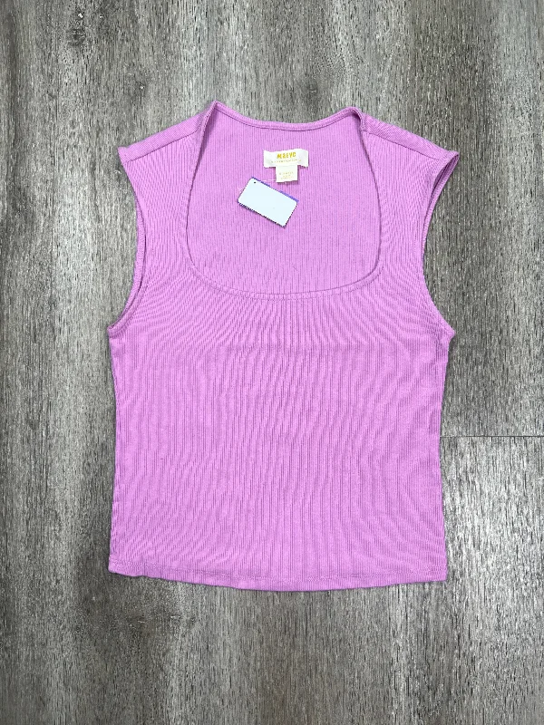 women's tops with geometric patternsPurple Top Sleeveless Maeve, Size Xs