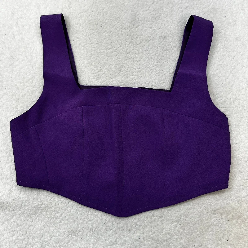 women's tops for those who want to stay on top of the latest fashion trends and wear pieces that are both stylish and on-trendPurple Top Sleeveless Nasty Gal, Size S