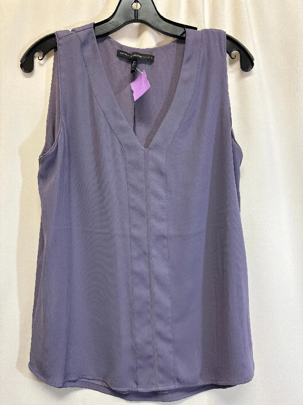 women's tops for those who value both quality and affordabilityPurple Top Sleeveless White House Black Market, Size M