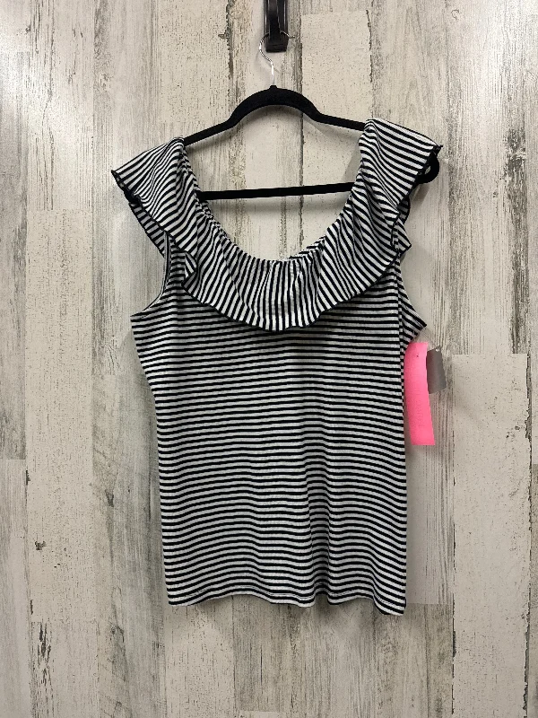 women's tops for those who love to shop for unique findsStriped Pattern Top Sleeveless A New Day, Size Xxl