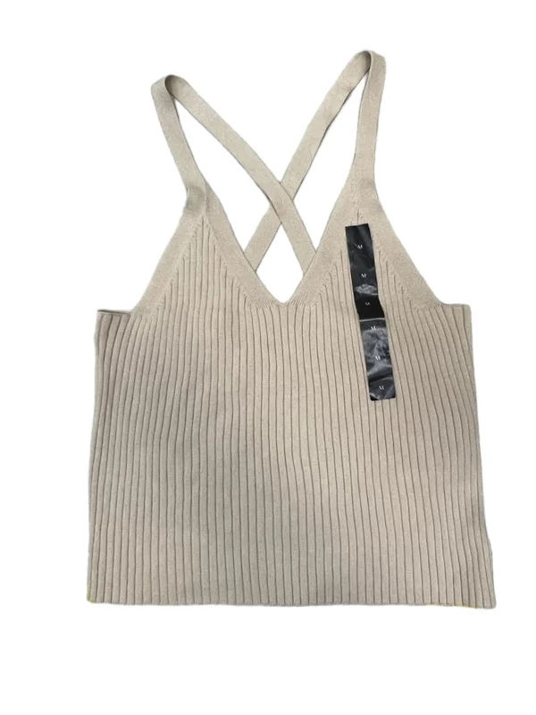 women's tops for those who want to elevate their everyday wear with chic and elegant piecesTan Top Sleeveless Banana Republic, Size M