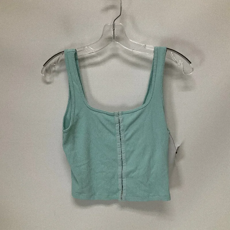 women's tops for those who love bold and vibrant colorsTeal Top Sleeveless Abercrombie And Fitch, Size M