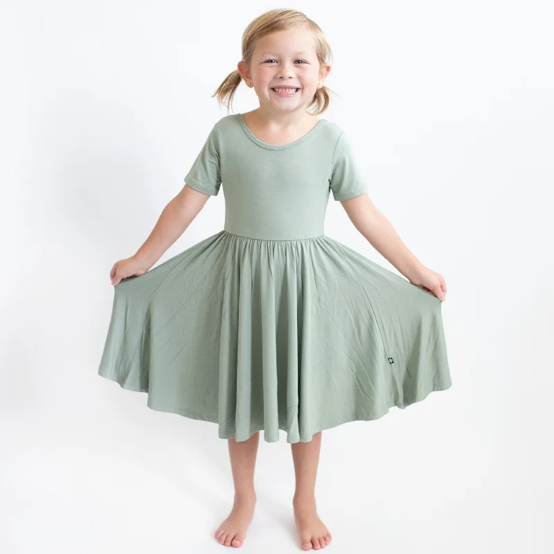 women's plus-size dressesTwirl Dress in Thyme