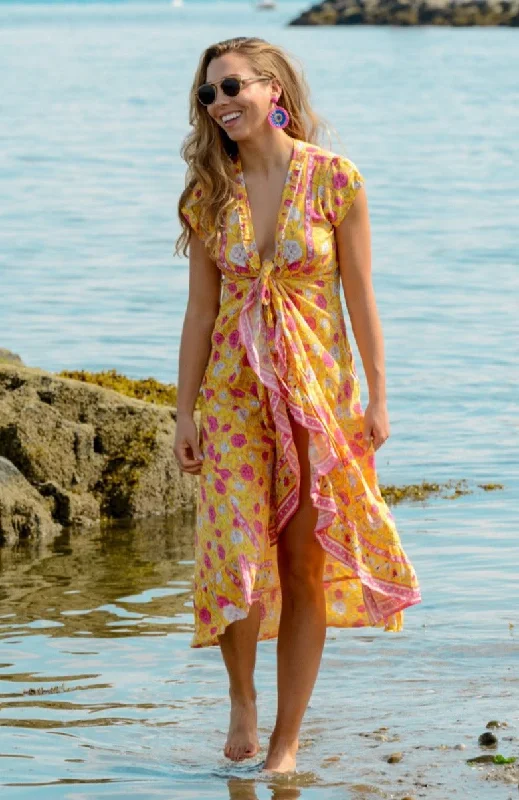 women's travel dressesVoyager Dress / Sunshine Yellow