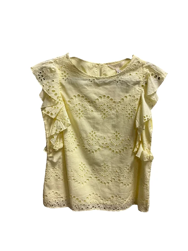 women's tops for those who want to add a touch of elegance and sophistication to their everyday wearYellow Top Sleeveless Adiva, Size M