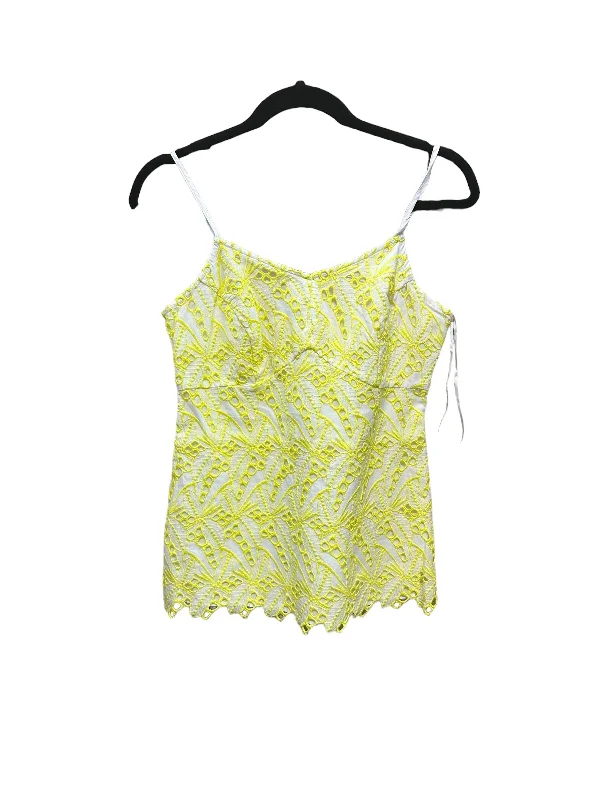 women's tops for maximalist fashion loversYellow Top Sleeveless Crown And Ivy, Size S