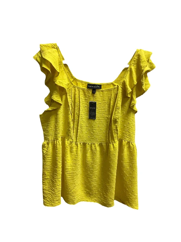 women's tops that offer a perfect blend of style, comfort, and affordabilityYellow Top Sleeveless Lane Bryant, Size 14