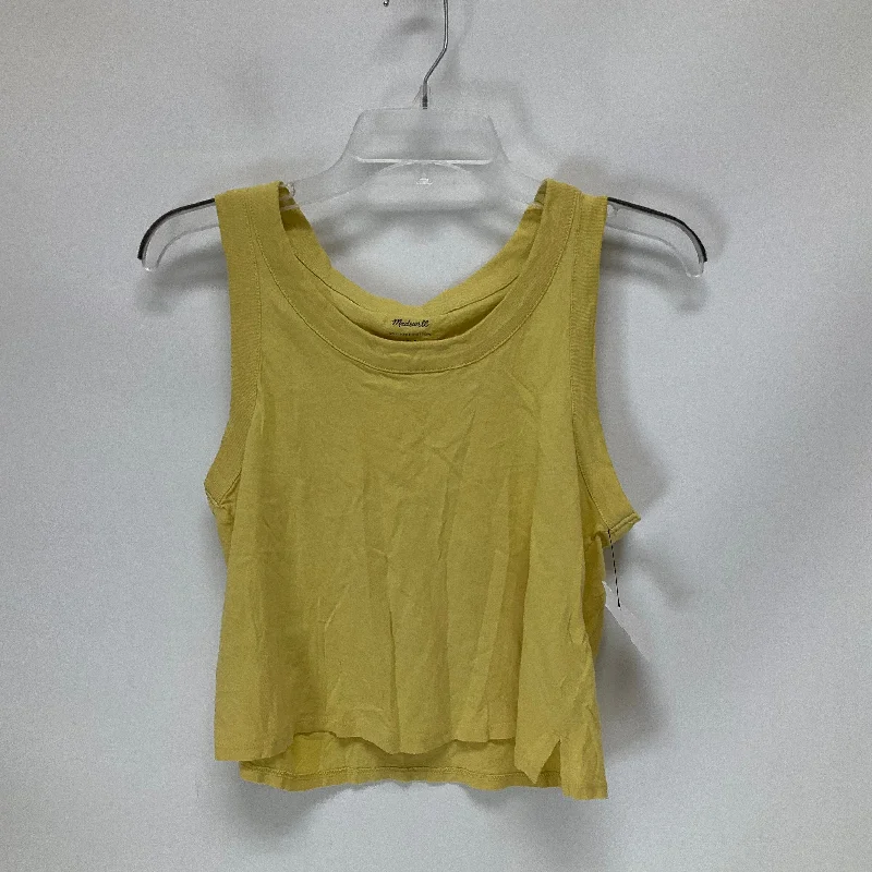 women's tops for those who prefer classic over trendy stylesYellow Top Sleeveless Madewell, Size S