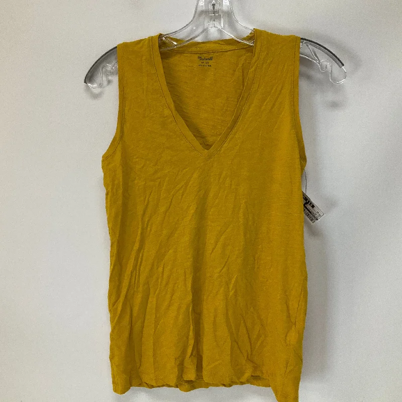 women's tops for casual FridaysYellow Top Sleeveless Madewell, Size Xs