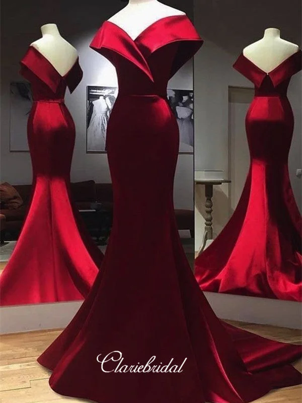 prom dresses for tall girlsMermaid Elegant Long Prom Dresses, Cheap Satin Popular Prom Dresses